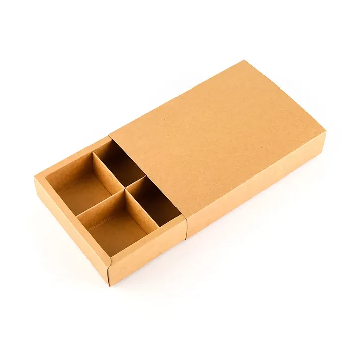 Scatola per biscotti in carta kraft con cassetto