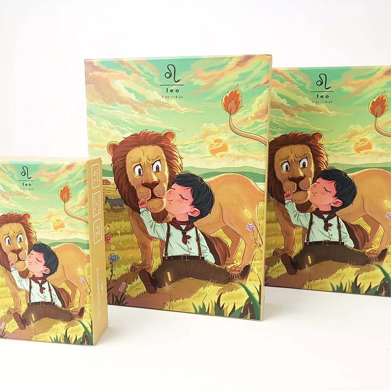 Oroscopo per bambini Leone Leone Puzzle da pavimento