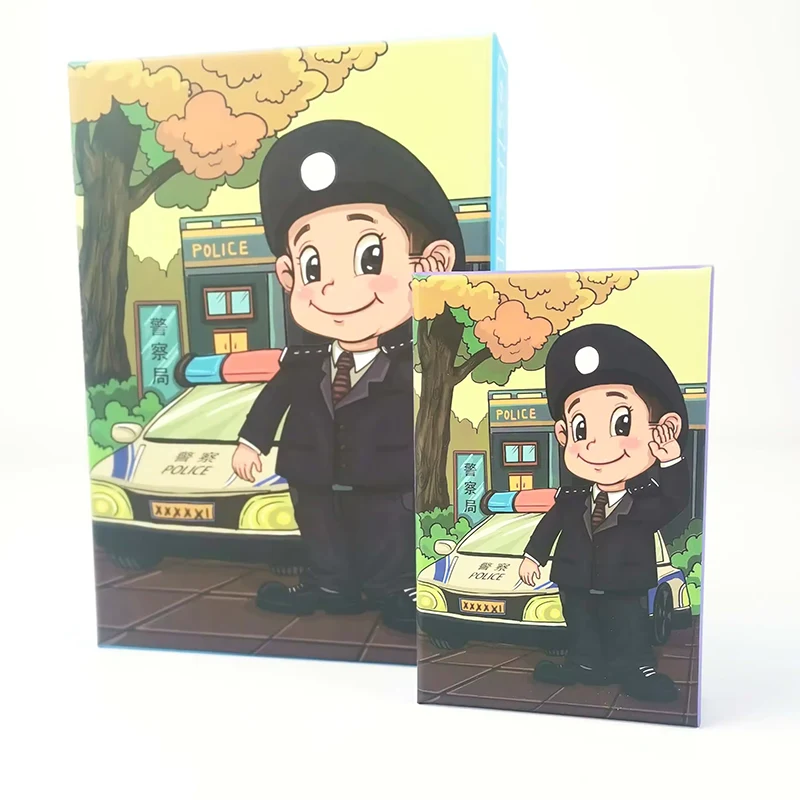 Puzzle per ragazzi di agente di polizia per bambini